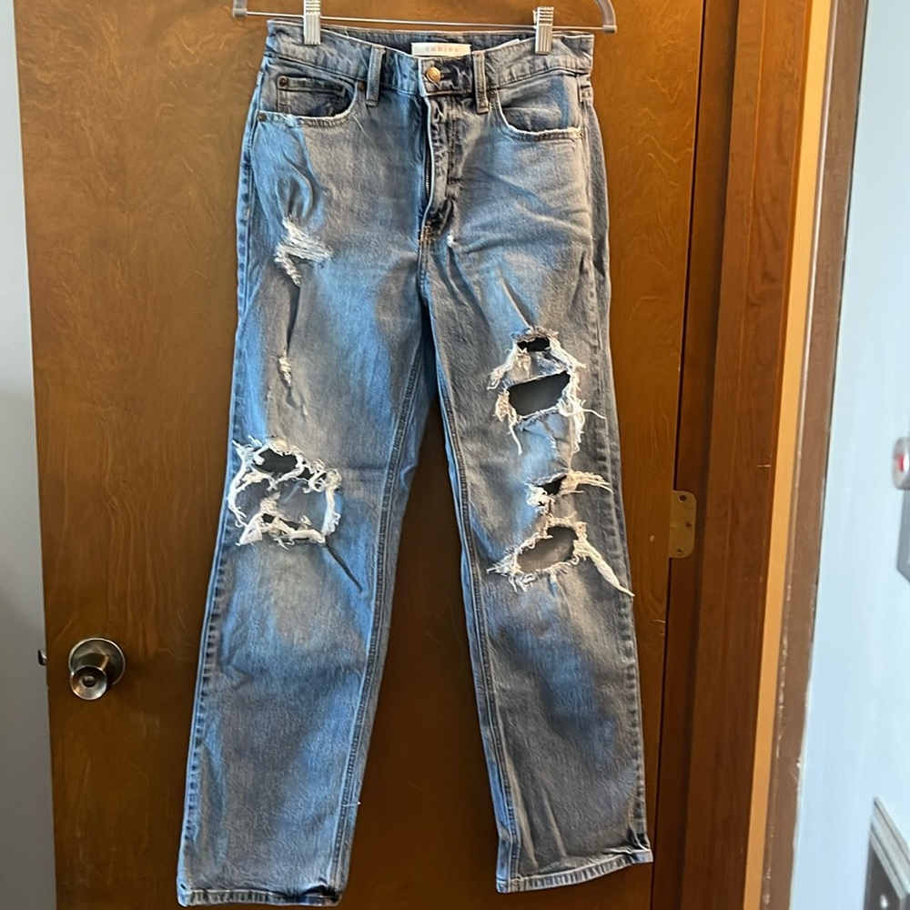 Eunina Super High Rise Dad Jean